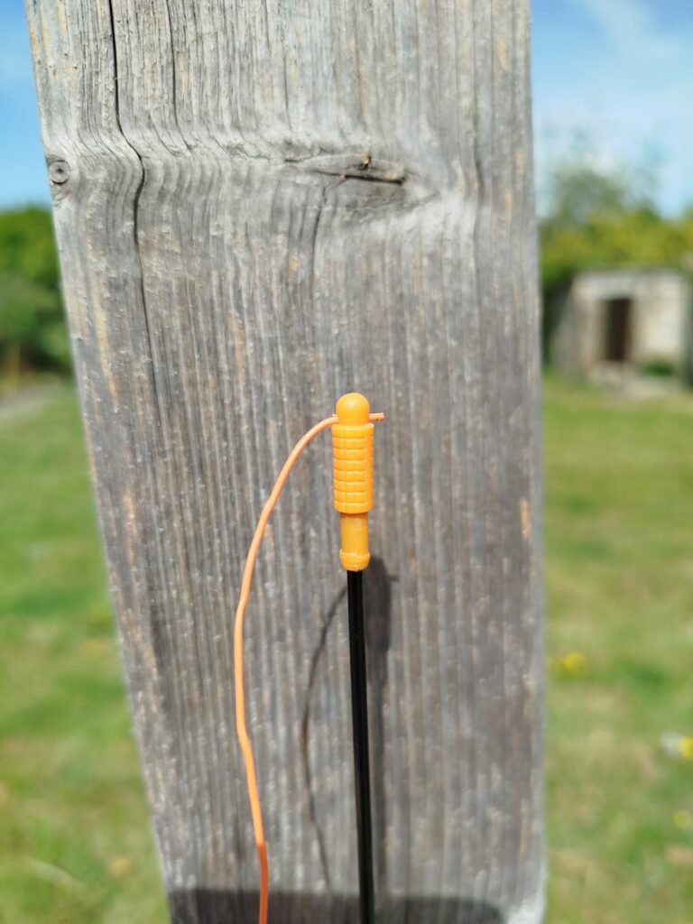 Photo de la fixation de l'antenne